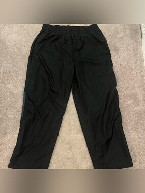 Men's Black Starter Elastic-Waist Casual Track Pants. Size XL.